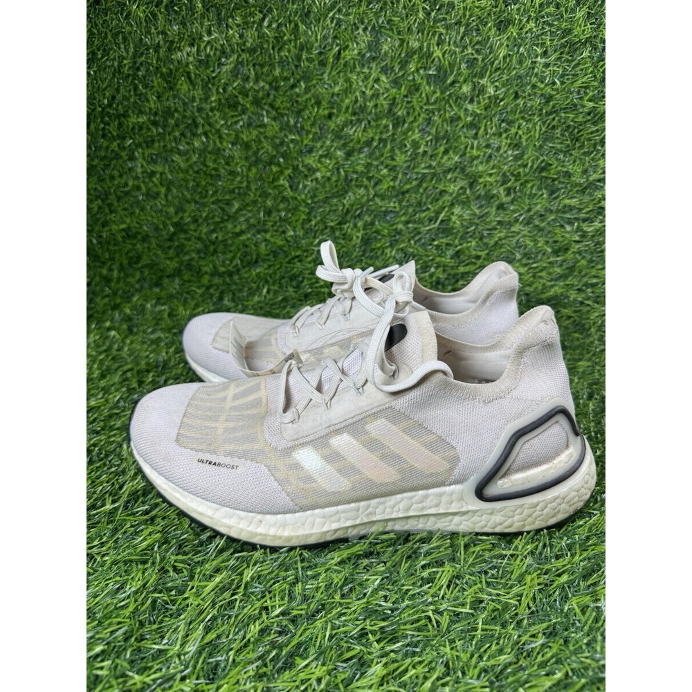 Adidas Ultraboost Shoes Mens Size 8 White Running Athletic Sneakers FY3473